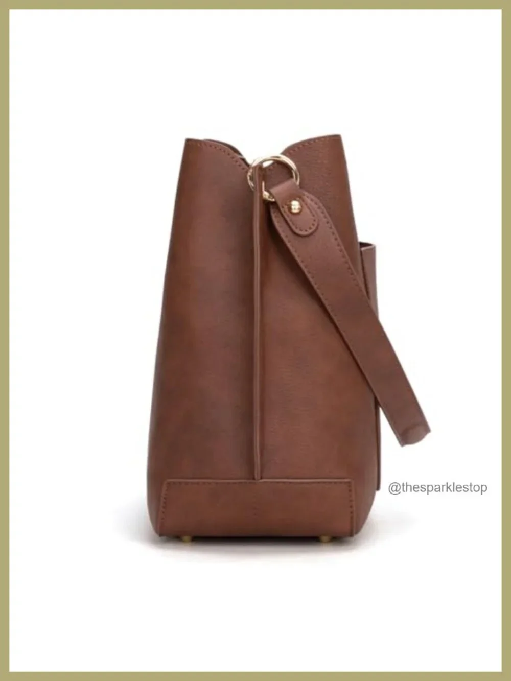 Medium Hobo Bag for Women, Faux Leather Shoulder Purse with 3 Compartments,